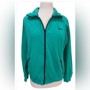 Size L Nike Women's Green Full-Zip Jacket